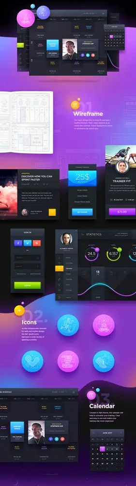 Diseño gráfico para web de un gimnasio